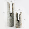 Prehistoric Poly Resin Collection - Wholesale Poly Resin Vases for Flowers, Designer Poly Resin Columns, Aesthetic Stands and Modern Centerpieces in Bulk for Home Decor Industry | Unlimited Containers Inc