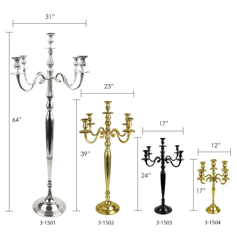 Candelabra - Wholesale Designer Metal Candleholders & Candelabras, Modern Centerpieces, Contemporary Plant Stands in Bulk for Interior Design & Home Decor | Unlimited Containers Inc