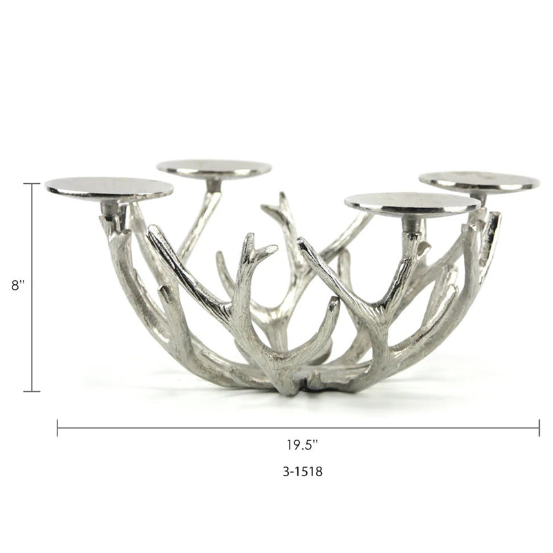 Antler Candle Stand - Wholesale Designer Metal Candleholders & Candelabras, Modern Centerpieces, Contemporary Plant Stands in Bulk for Interior Design & Home Decor | Unlimited Containers Inc