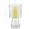 Ribbed Glass Chalice - Aesthetic Glass Floral Vessel | Unlimited Containers | Wholesale Flower Vases