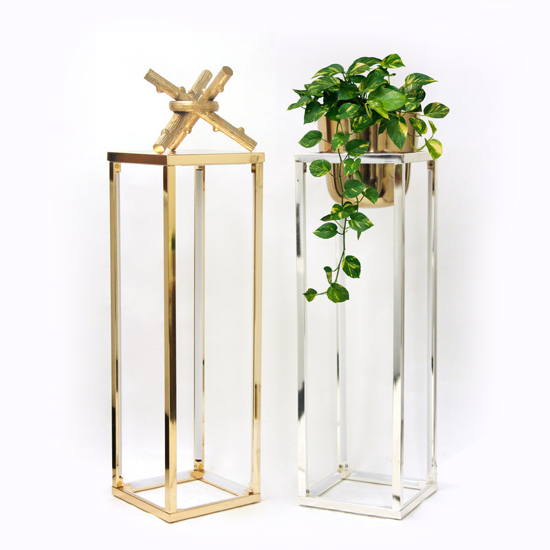 Luminous Light Metal Stand - Wholesale Designer Metal Candleholders & Candelabras, Modern Centerpieces, Contemporary Plant Stands in Bulk for Interior Design & Home Decor | Unlimited Containers Inc