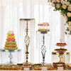 Hanging Crystals Floor/Table Cake Stand - Wholesale Designer Metal Candleholders & Candelabras, Modern Centerpieces, Contemporary Plant Stands in Bulk for Interior Design & Home Decor | Unlimited Containers Inc