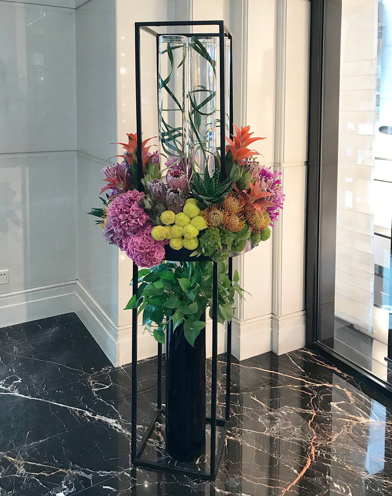 Metal Stand Display Pedestal (Powder Coated) - Wholesale Designer Metal Candleholders & Candelabras, Modern Centerpieces, Contemporary Plant Stands in Bulk for Interior Design & Home Decor | Unlimited Containers Inc