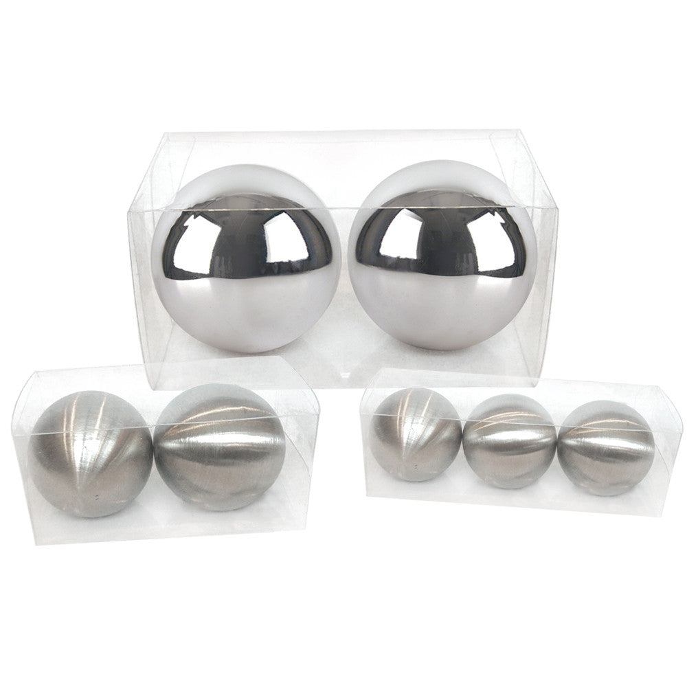 Satin Silver Stainless Steel Spheres