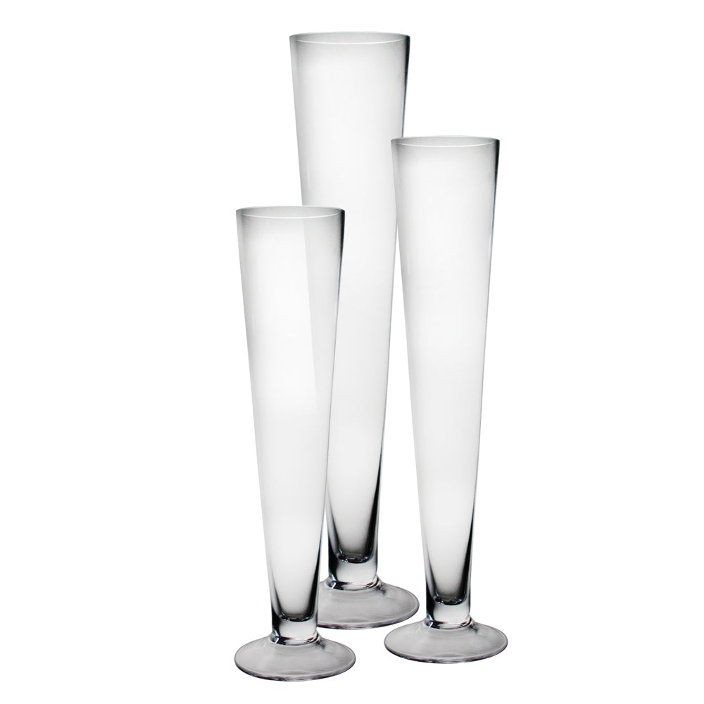 Wide Crown Pilsners - Wholesale Glass Floral Vases, Colorful Flower Vessels in Bulk & Decorative Containers For Florists | Unlimited Containers Inc