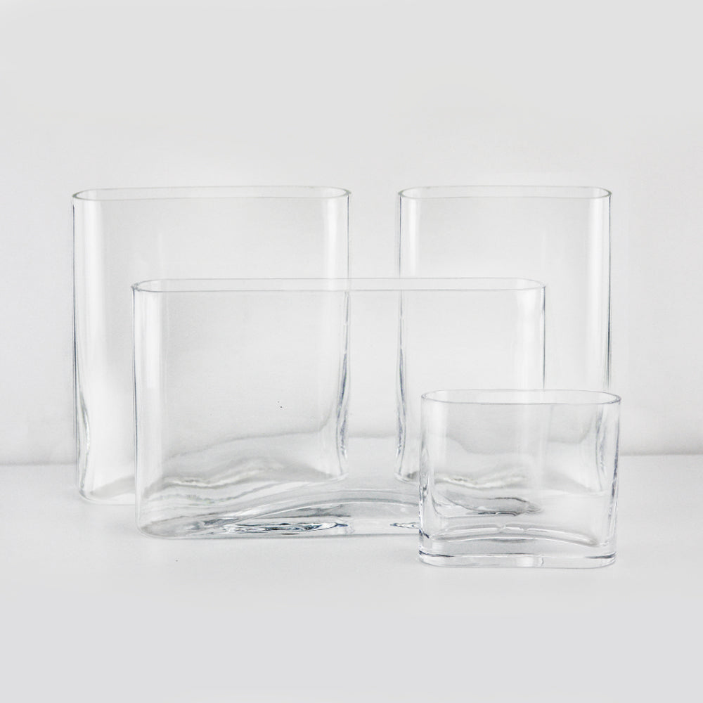 Oval Flat Panel - Wholesale Glass Floral Vases, Colorful Flower Vessels in Bulk & Decorative Containers For Florists | Unlimited Containers Inc