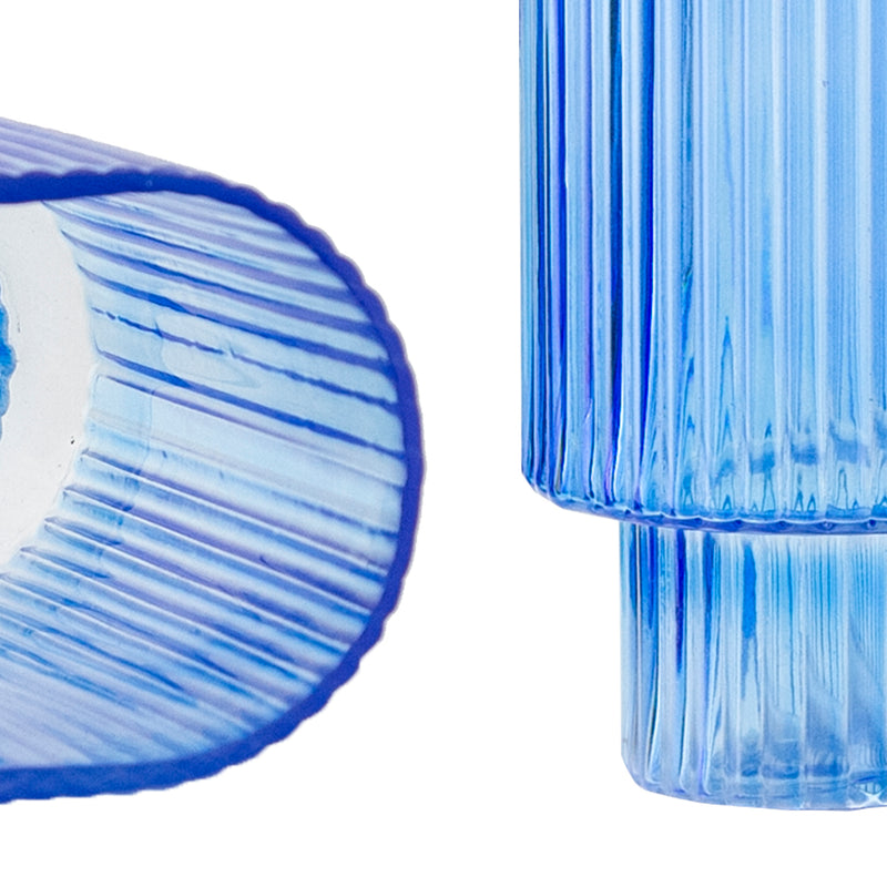 Fluted Vase - Pretty Glass Flower Vase | Unlimited Containers | Bulk Decorative Floral Containers For Florists