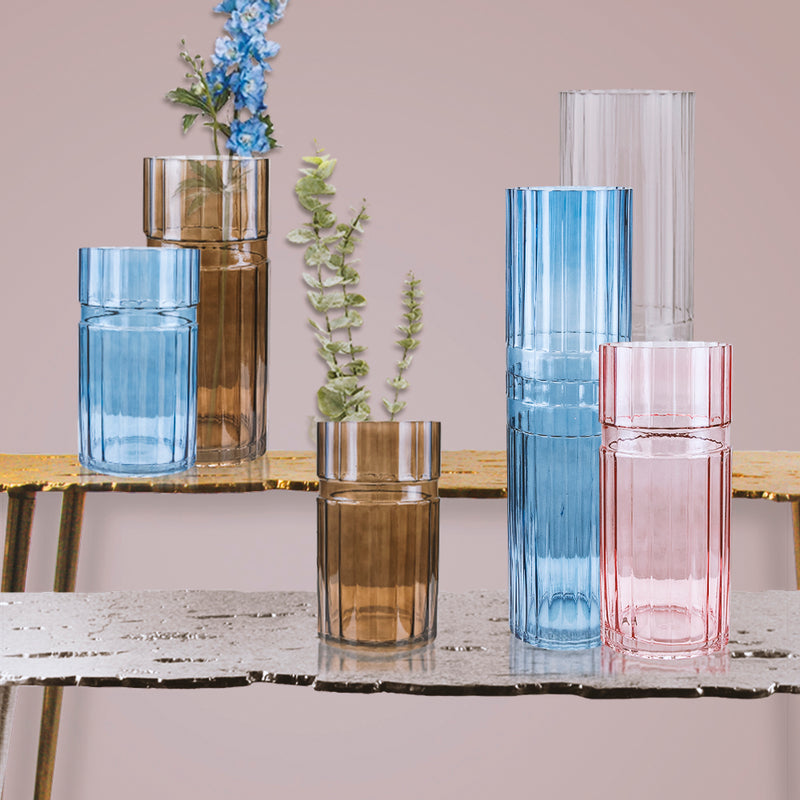 Layla Glass Vases - Modern Glass Vases For Flowers | Unlimited Containers | Wholesale Decorative Vases For Flower Shops